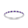 Load image into Gallery viewer, petite-scalloped-diamond-wedding-band-with-purple-topaz-in-FD9168BGVITO-NL-WG