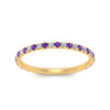 Load image into Gallery viewer, petite-scalloped-diamond-wedding-band-with-purple-topaz-in-FD9168BGVITO-NL-YG