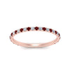 Load image into Gallery viewer, petite-scalloped-diamond-wedding-band-with-ruby-in-FD9168BGRUDR-NL-RG