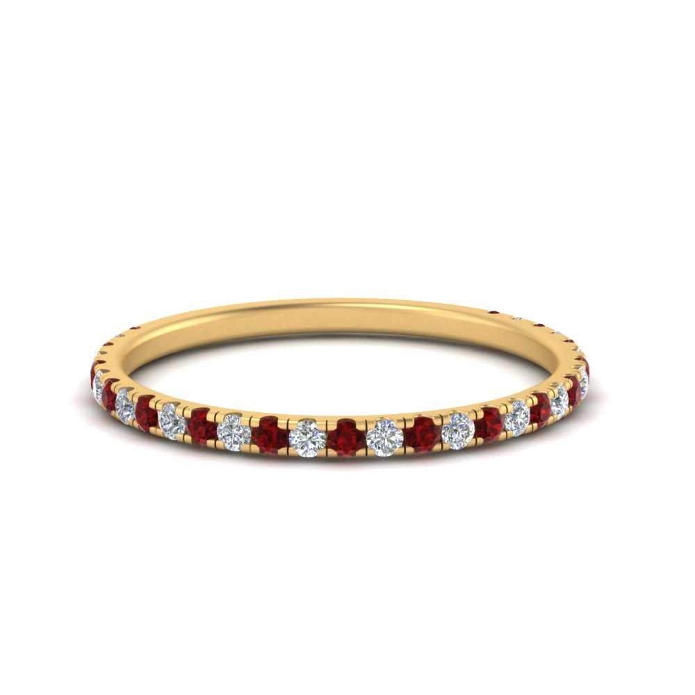 petite-scalloped-diamond-wedding-band-with-ruby-in-FD9168BGRUDR-NL-YG
