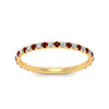 Load image into Gallery viewer, petite-scalloped-diamond-wedding-band-with-ruby-in-FD9168BGRUDR-NL-YG