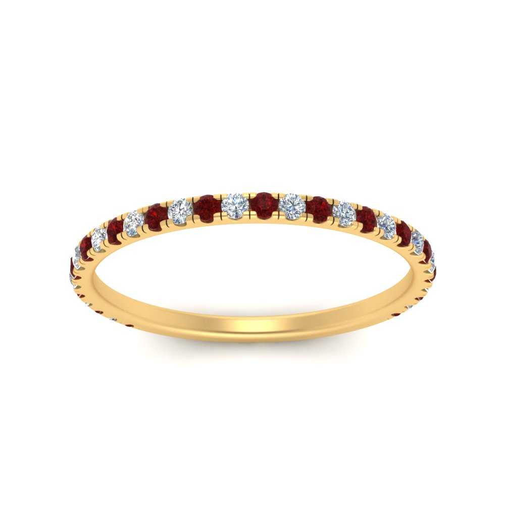 petite-scalloped-diamond-wedding-band-with-ruby-in-FD9168BGRUDR-NL-YG