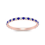 Load image into Gallery viewer, petite-scalloped-diamond-wedding-band-with-sapphire-in-FD9168BGSABL-NL-RG
