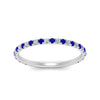 Load image into Gallery viewer, petite-scalloped-diamond-wedding-band-with-sapphire-in-FD9168BGSABL-NL-WG