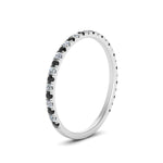 Load image into Gallery viewer, petite-scalloped-wedding-band-with-black-diamond-in-FD9168BGBLACK-NL-WG
