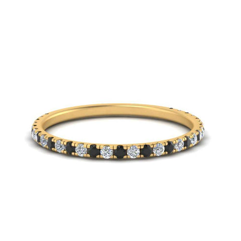 petite-scalloped-wedding-band-with-black-diamond-in-FD9168BGBLACK-NL-YG