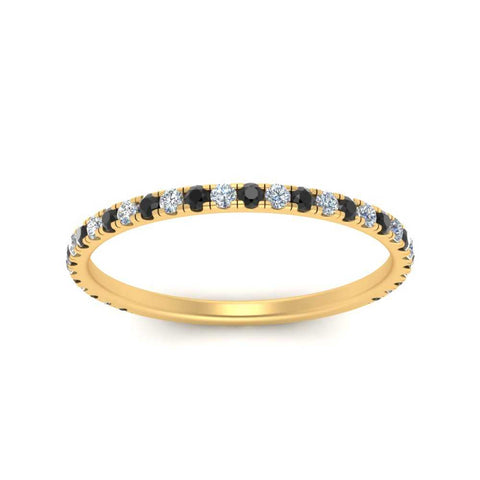 petite-scalloped-wedding-band-with-black-diamond-in-FD9168BGBLACK-NL-YG