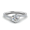 Load image into Gallery viewer, Petite Swirl Engagement Ring