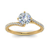 Load image into Gallery viewer, Petite Swirl Engagement Ring