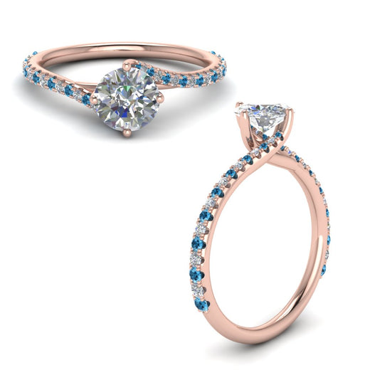 Petite Swirl Engagement Ring