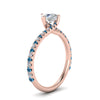 Load image into Gallery viewer, Petite Swirl Engagement Ring