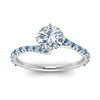 Load image into Gallery viewer, Petite Swirl Engagement Ring
