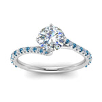 Load image into Gallery viewer, Petite Swirl Engagement Ring
