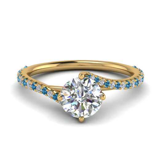 Petite Swirl Engagement Ring