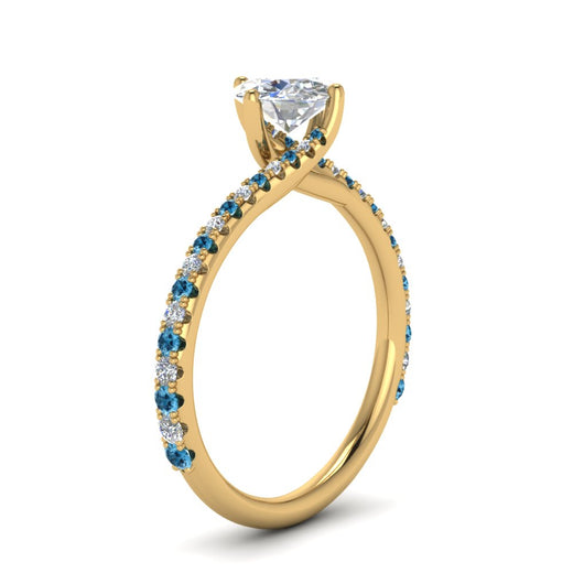 Petite Swirl Engagement Ring