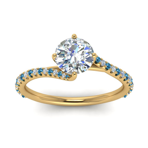 Petite Swirl Engagement Ring