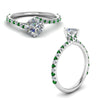 Load image into Gallery viewer, Petite Swirl Engagement Ring