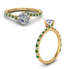 Load image into Gallery viewer, Petite Swirl Engagement Ring