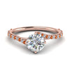 Load image into Gallery viewer, Petite Swirl Engagement Ring
