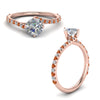 Load image into Gallery viewer, Petite Swirl Engagement Ring