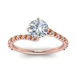 Load image into Gallery viewer, Petite Swirl Engagement Ring
