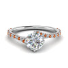 Load image into Gallery viewer, Petite Swirl Engagement Ring
