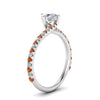 Load image into Gallery viewer, Petite Swirl Engagement Ring