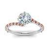 Load image into Gallery viewer, Petite Swirl Engagement Ring