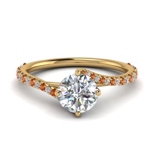 Petite Swirl Engagement Ring