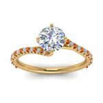 Load image into Gallery viewer, Petite Swirl Engagement Ring
