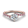 Load image into Gallery viewer, Petite Swirl Engagement Ring