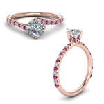 Load image into Gallery viewer, Petite Swirl Engagement Ring
