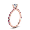 Load image into Gallery viewer, Petite Swirl Engagement Ring
