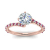 Load image into Gallery viewer, Petite Swirl Engagement Ring