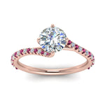 Load image into Gallery viewer, Petite Swirl Engagement Ring
