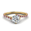 Load image into Gallery viewer, Petite Swirl Engagement Ring