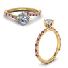Load image into Gallery viewer, Petite Swirl Engagement Ring