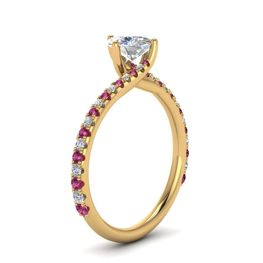 Petite Swirl Engagement Ring