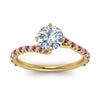 Load image into Gallery viewer, Petite Swirl Engagement Ring