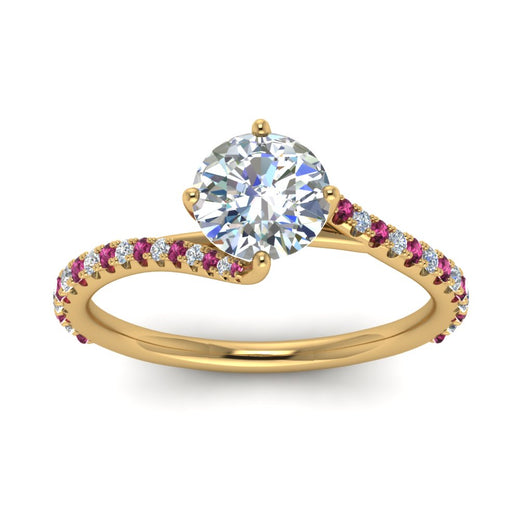 Petite Swirl Engagement Ring
