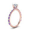 Load image into Gallery viewer, Petite Swirl Engagement Ring