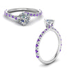 Load image into Gallery viewer, Petite Swirl Engagement Ring