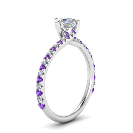 Petite Swirl Engagement Ring