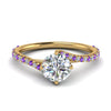 Load image into Gallery viewer, Petite Swirl Engagement Ring