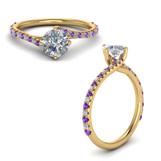 Petite Swirl Engagement Ring