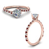 Load image into Gallery viewer, Petite Swirl Engagement Ring