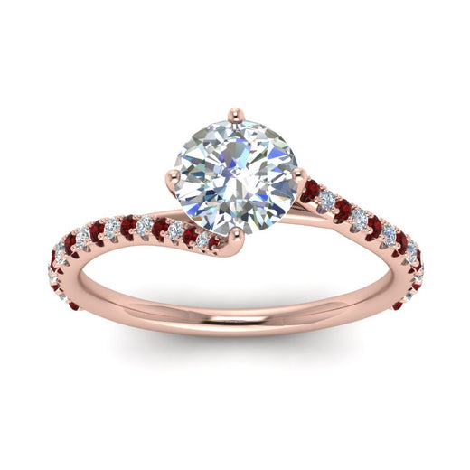 Petite Swirl Engagement Ring
