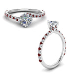Load image into Gallery viewer, Petite Swirl Engagement Ring
