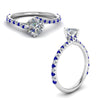 Load image into Gallery viewer, Petite Swirl Engagement Ring