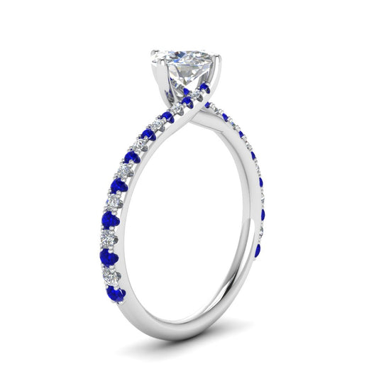 Petite Swirl Engagement Ring